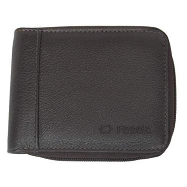 Imagem de Carteira em Couro Masculina, Fasolo, Preto