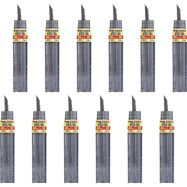 Imagem de Pentel Refil de grafite de polímero super alto, 0,5 mm, fino, H, 144 peças de chumbo (C505-H)