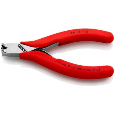Imagem de Knipex 64 11 115 Alicate de corte de extremidade eletrônica, 11,5 cm sem chanfradura