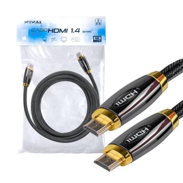 Imagem de Cabo de Video HDMI Blindado 1.4V 3 metros 32AWG OD 7.3 - MYMAX