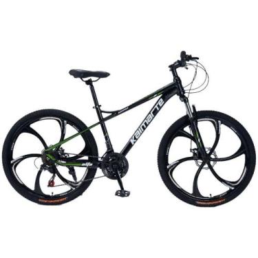 Imagem de Bicicleta Aro 26 Alumínio Bike 21 Vel Marchas Freio A Disco Quadro Aço