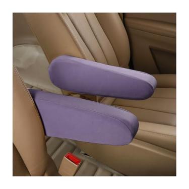 Imagem de AUCELI 2 peças de capas de apoio de braço do assento dianteiro do carro, protetores de apoio de braço de tecido de pano, substituição direta da tampa do console central capa do apoio de braço