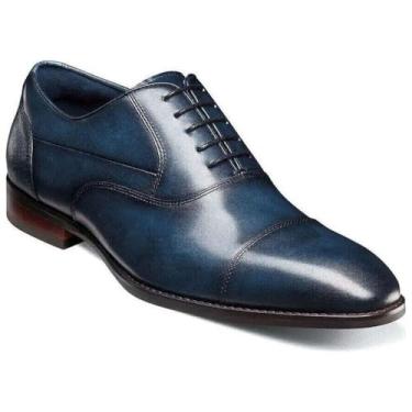 Imagem de STACY ADAMS Sapato Oxford masculino Kallum, Azul marino, 47