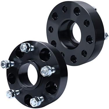 Imagem de IRONTEK Espaçadores de roda de 3,8 cm para adaptadores espaçadores Jeep Hubcentric 5 x 5/5 x 127 mm (furo do cubo de 71,5 mm, pinos de 1/5.1 cm x20) serve para Jeep 99-10 Grand Cherokee WJ/WK,