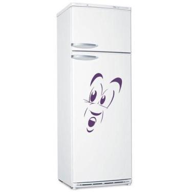 Imagem de Adesivo Decorativo de Parede - Geladeira Rosto Surpreso - Gaudesivos