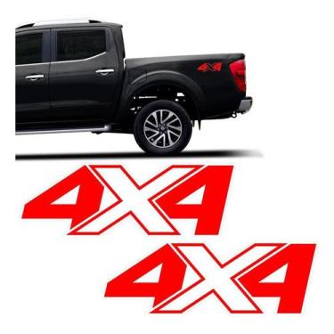Imagem de Par De Adesivos 4x4 Frontier 2020 Nissan Modelo Original - Resitank, V