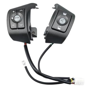 Imagem de 84247-42030 Botões de controle de volante multifuncionais para carro, botões de estilo compatíveis com Toyota, compatível com RAV4 XA30 ACA30L 2006, 2007 e 2008