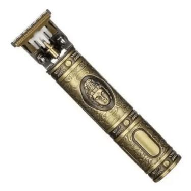 Imagem de Máquina de Cortar Cabelo e Barbeador Dourado Dragão – Potência, Estilo e Precisão Profissional!