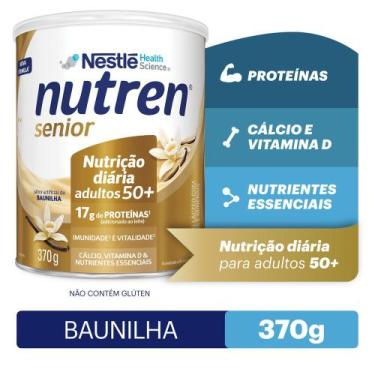 Imagem de Complemento Alimentar Nutren Senior Baunilha 370g, 370g, Baunilha