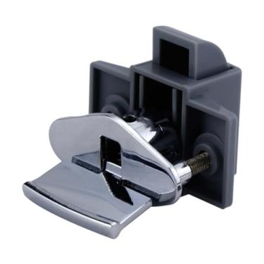 Imagem de WeiLaiKeQi Trava de botão de pressão para armário sem chave, compacta, fácil instalação, resistente, trava para porta de armário, gaveta, para iates para RV
