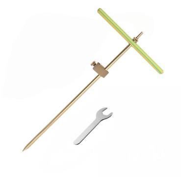 Imagem de Haste de aterramento de cobre para cerca elétrica e gerador - haste de aterramento portátil com braçadeira, alça em T e chave inglesa, kit de aterramento resistente para bomba de piscina, antenas
