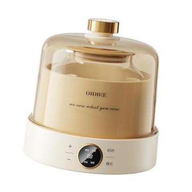 Imagem de IEUDNS Máquina de iogurte grego elétrica multifuncional 1L fácil de limpar temporizador automático para iogurtes caseiros cozinha doméstica, Sem Xícaras