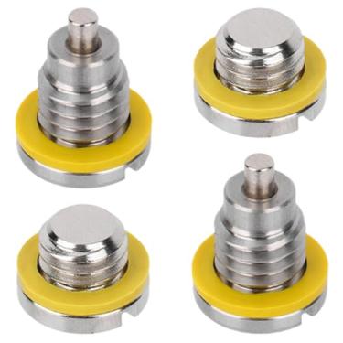 Imagem de 4pcs Tampa Drenagem Unidade Inferior Marinha para Mercury MerCruiser Motor Popa Caixa Engrenagens Todos O/Bs, Parafusos Magnéticos/Não Magnéticos 3/8-16 com Juntas Substitui 79953Q04 8M0058389