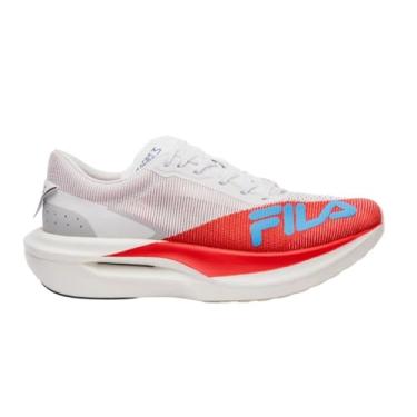 Imagem de Tênis Fila Racer Carbon 3 Masculino - Branco/vermelho - 42