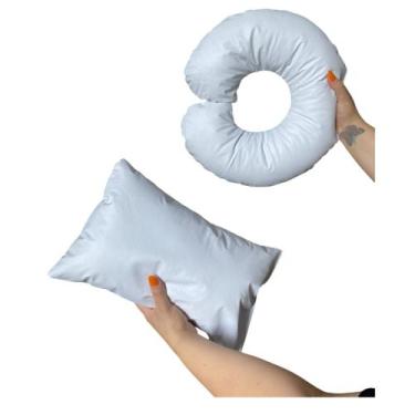 Imagem de Kit 2 Almofadas Lash Design In9 Decor Estética Pescoço e Quadrada, Cor