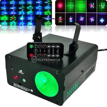 Imagem de Canhão Holografico RGBW Controle Remoto Bivolt Dj Iluminação Efeito La
