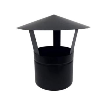 Imagem de Chapéu Chinês 6 Polegadas Preto, Chaminé Forno Fogão Lar - INOX LAURIN