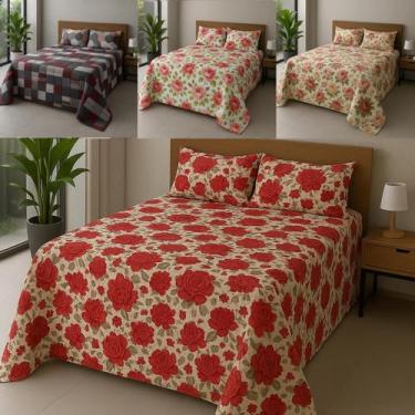 Imagem de Cobre Leito Casal Queen Matelado Avulso LEAL  Diversas Estampas - Tain