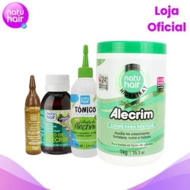 Imagem de Kit Alecrim Completo Natuhair Creme para pentear 1 kg Óleo 60ml Tônico