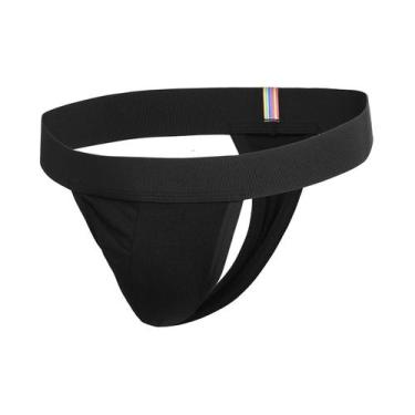 Imagem de Cueca Fio Dental Masculina Thong - Beebas, Preto, XG