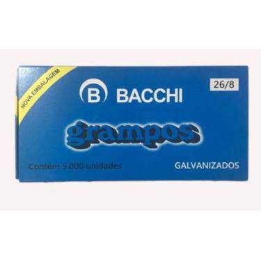 Imagem de Grampo galvanizado 26/8 caixa com 5000 unidades - bacchi