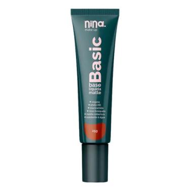 Imagem de Base Líquida Basic Matte Cor 10 - Nina Makeup 25g - Nina Make up