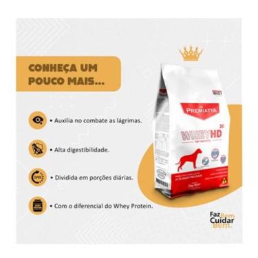 Imagem de Ração Premiatta Whey HD Alta Digestibilidade de 3kg ou 6kg (Ração Supe