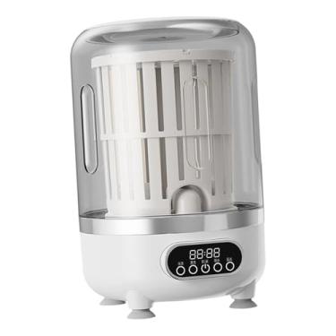 Imagem de Fenteer Mini Máquina de Lavar Roupas Íntimas 3L Eletrodomésticos Pequenos Lavadora Copo para Lavar Roupas para Viagem Vida Solo Casa RVs Camping, Branco