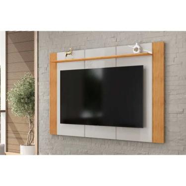 Imagem de Painel Quarto p/ TV até 75 Pol Helo 183x136cm Bali/Cedro - DJ Móveis