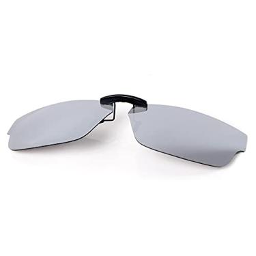 Imagem de Óculos de sol polarizados CLIP-ON para Oakley Airdrop OX8046, Prata, 55 X 18