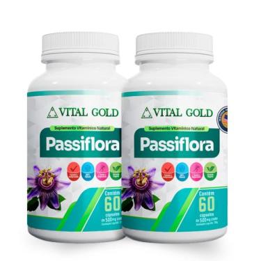 Imagem de PASSIFLORA - 500mg (60 Cápsulas) VITAL GOLD, 02 Unidade