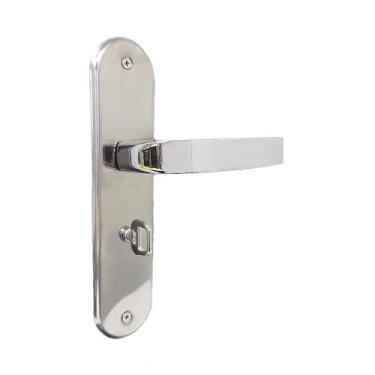 Imagem de Fechadura Cromada Modelo Torino para Porta Banheiro - Mgm, Tamanho: WC