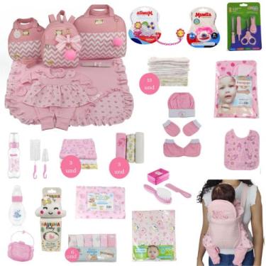 Imagem de Kit Bolsa de Maternidade 3 Peças + Saída maternidade + Enxoval Master 