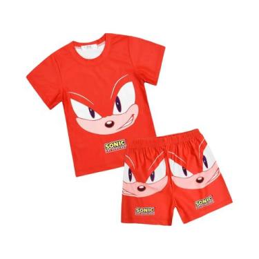 Imagem de Conjunto De Roupa De Banho Infantil Sonic the Hedgehog, Manga Curta, M