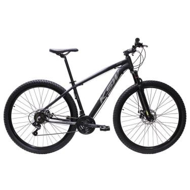 Imagem de Bicicleta Aro 29 Ksw Bike Alumínio Câmbios Shimano 21 Marchas Preto Fos -ad Prata 15