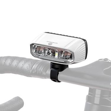 Imagem de OFFBONDAGE Barra de luz para farol Ebike 830/1080 lúmens, luzes dianteiras de LED para ciclismo noturno, recarregável, IP65, à prova d'água, 2 opções de montagem