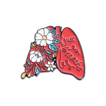 Imagem de Broche de útero, alfinetes de obgyn médicos, broche de estetoscópio, símbolo de medicina, broche de pulmão para ginecologista, médicos, enfermeiras, presentes joias, Medium, Metal, Sem Pedra Preciosa