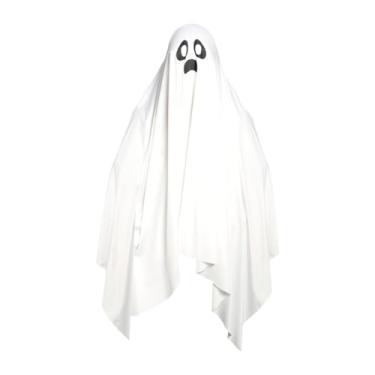 Imagem de APLVFFZH Fantasia de Halloween Assustadora para Festa de Meninos E Meninas, Branco, M