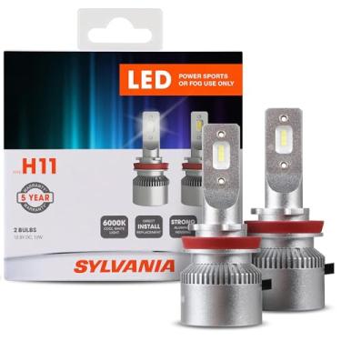 Imagem de Sylvania Lâmpadas de farol H11 LED Powersport para uso off-road ou faróis de neblina - pacote com 2