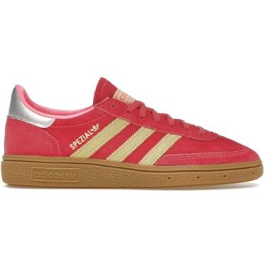 Imagem de Adidas Tênis masculino de handebol, Rosa lúcido, amarelo, 9 Women/8 Men