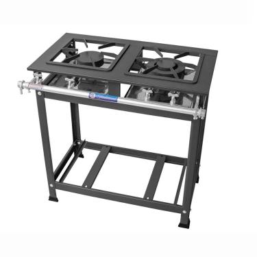 Imagem de Fogão Industrial 2 Bocas 1 Dupla Tradicional Baixa Pressão MR Fogões 30x30 P7