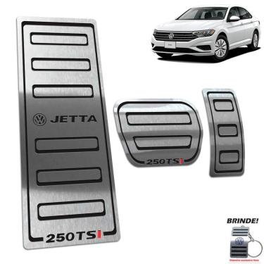 Imagem de Descanso de Pé + Pedaleira Jetta 250 Tsi 2018 2019 Preto