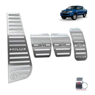 Imagem de Pedaleira Com Descanso Hilux 2006 a 2012 Manual Prata