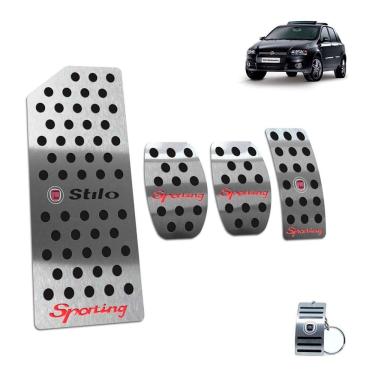 Imagem de Pedaleira + Descanso Stilo Sporting 2007 A 2011 Manual Preto