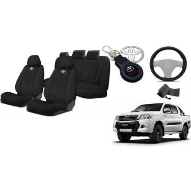 Imagem de Capas de Assentos Personalizado Hilux 2016-19 + Volante + Chaveiro - I