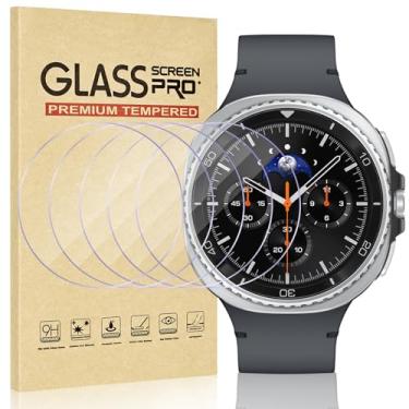 Imagem de Watbro [Pacote com 5] para Samsung Galaxy Watch 8 Classic protetor de tela para os olhos, dureza 2,5D 9H vidro temperado ultrafino para Samsung Galaxy Watch antiarranhões, proteção para os olhos luz