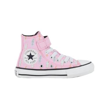 Imagem de Tênis Converse All Star Infantil Hi - Cano Médio, Original, Confortável, Ideal para o dia a dia, Estilo Clássico (Rosa/Laranja, BR, Criança de 9 a 12 anos, Numérico, 26)