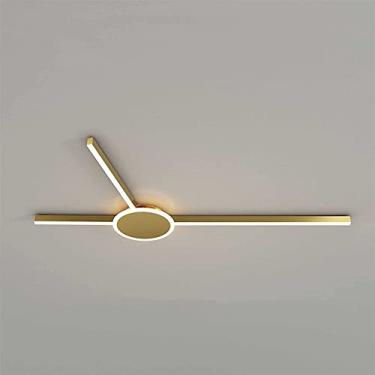 Imagem de Lustres Modernos LED Linha de Lâmpadas de Teto Alta Transmitância de Luz Corpo de Lâmpada de Acrílico Luz de Teto Luminária de Teto Regulável para Sala de Estar Quarto Sala de Jantar Cozinha