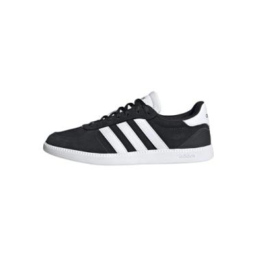 Imagem de adidas Tênis feminino Breaknet Sleek, Preto/branco/preto, 37