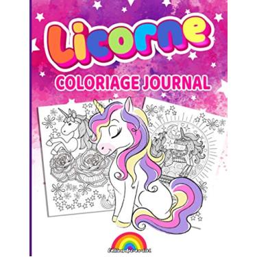 Imagem de Licorne Livre coloriage: Pour les Enfants dès 4 ans |50 pages à colorier et espace de prise de note1page sur 2 (Magnifiques cadeau pour les enfants )